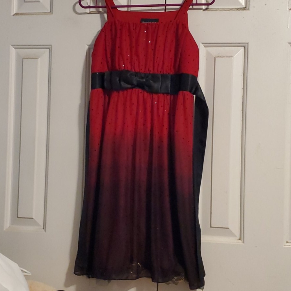 Red/Black Ombre dress.
